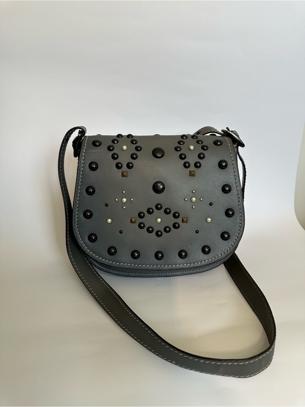 Coach 1941 Western Rivets Saddle Bag Glovetanned